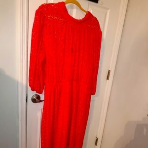 Red lace dress size 24 by Lane Bryant
